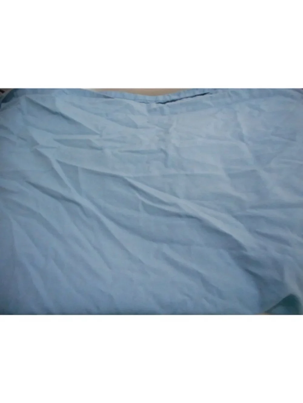 Denim blue Twin XL flat and fitted sheet set 60% cotton 40% poly Dorm or home